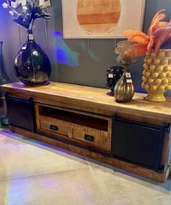 Meuble TV métal et bois