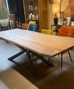 Table repas Delfin bois et métal