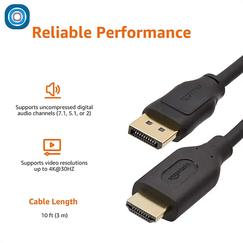 Câble DisplayPort – HDMI | 3m – Image 2